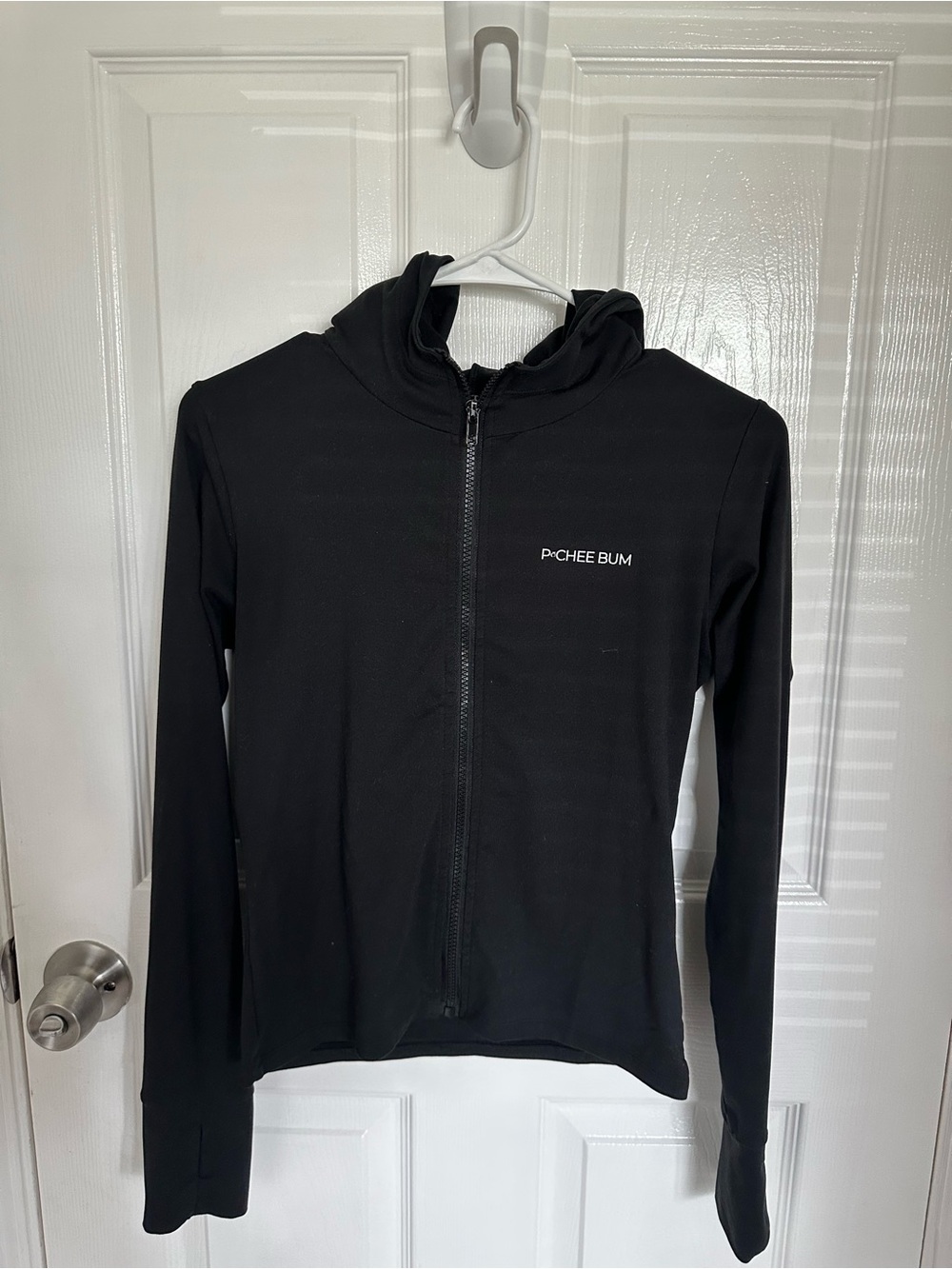Women’s black athletic zip up jacket